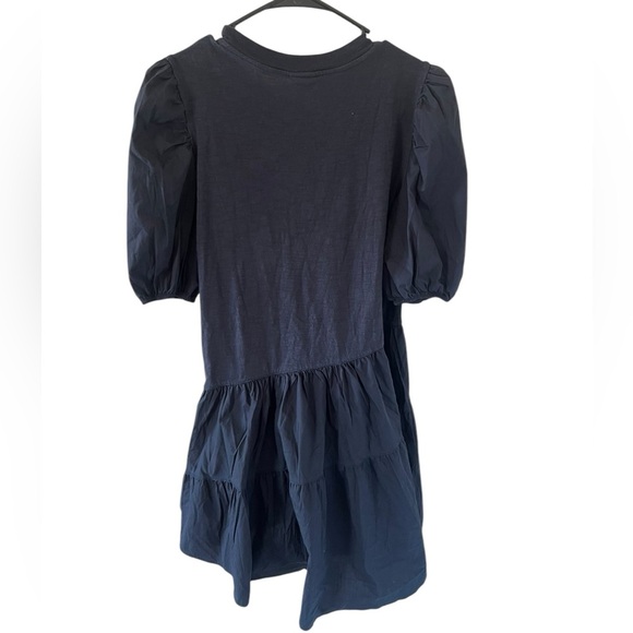 Cinq A Sept Caitlin Puff-Sleeve Mini Dress Navy - Picture 9 of 10